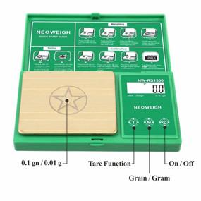 img 1 attached to 📏 Digital Reloading Scale, 1500 Grains x 0.1 Grains, Powder Scale for Reloading, Archery & Arrow Scale, 100g by 0.01g, Metal Pan, Powder Scoop, 50g Calibration Weight - Batteries Included