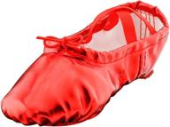 🩰 comfortable and stylish msmax kid ballet flat leather dance shoes for kids logo