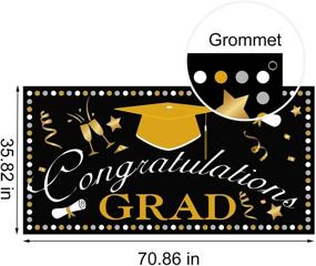 img 4 attached to 🎓 Stunning Graduation Backdrop Banner Decorations: Must-Have Supplies for 2022 Grad Parties - Capture Memorable Photos with Congrats Photo Booth Prop, Ideal for Indoor/Outdoor Decor!