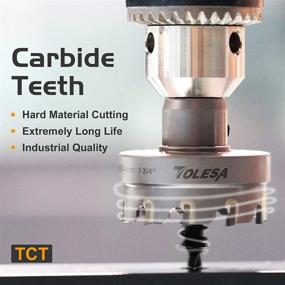 img 3 attached to TOLESA Carbide Cutter Stainless 4 (32mm): Superior Cutting Performance for Precision Jobs