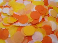 🎉 orange biodegradable paper confetti for celebrations: holidays, anniversaries, birthdays, graduations, weddings, bridal & baby parties logo