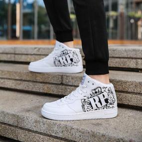 img 1 attached to 👟 Fashionable Outdoor Walking Men's Shoes: Graffiti Style Sneakers for Trendy Individuals