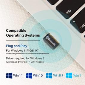 img 1 attached to 🔌 TP-Link USB Bluetooth Adapter (UB500): Windows 11/10/8.1/7 Support for PC, Laptop, Mouse, Keyboard, Printers, Headsets, and More