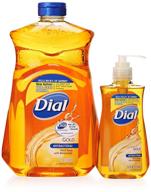 🧴 dial gold antibacterial liquid soap with moisturizer, 7.5 oz pump bottle + 52 oz refill" - refillable and moisturizing dial gold antibacterial liquid soap combo, 7.5 oz pump bottle + 52 oz refill logo