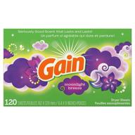 gain dryer sheets moonlight breeze household supplies logo