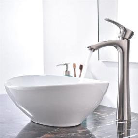 img 1 attached to KINGO HOME 16x13 Bathroom Sink: Stylish Above Counter Porcelain Vessel Sink for Bathrooms