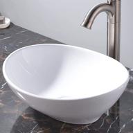 kingo home 16x13 bathroom sink: stylish above counter porcelain vessel sink for bathrooms logo