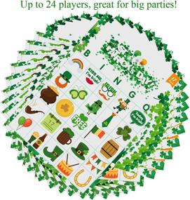 img 3 attached to MISS FANTASY St. Patrick's Day Bingo Game - Irish Party Game for St. Patty's 🍀 Day Celebrations - Fun Favor Supplies for Women, Men, and Kids - Up to 24 Players