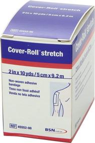 img 1 attached to 🎗️ 2 Inch X 10 Inch Jobst Cover-Roll Stretch, Hypoallergenic with Yards per Roll