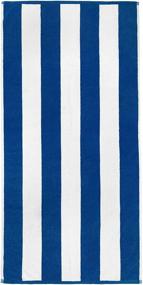 img 3 attached to 🏖️ Cabana Beach and Pool Towel 6 Pack - 30in x 60in - 2021 Updated Edition - Soft & Absorbent Terry Loop (Royal Blue, Turquoise, Green, Yellow, Orange, Pink)