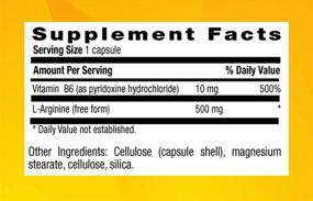 img 1 attached to 🌿 Поддержите иммунное здоровье с Country Life L-Arginine 500 мг и витамином В6 - 200 вегетарианских капсул - помогайте в усвоении - без глютена.