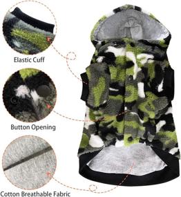 img 1 attached to Topkins Warm Fleece Pajamas for Small to Medium Dogs and Cats - Winter Onesies Coat Pet Clothes Outfit