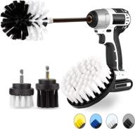 🧽 jusoney 5 pack all purpose drill brush attachment set - effortless cleaning for pool tile, sinks, bathtub, brick, ceramic, marble, auto, boat logo