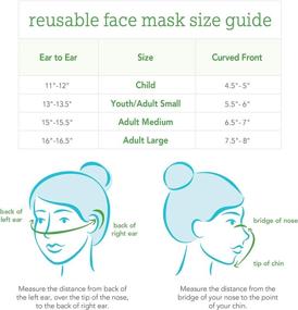 img 1 attached to 🔒 Unisex-Adult Reusable Face Mask for Enhanced Protection and Comfort