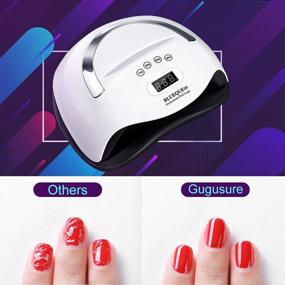 img 3 attached to 💅 UV LED-лампа для ногтей Gugusure Gel - 168W с 4 режимами таймера, автоматическим сенсором и LCD-дисплеем - идеальный сушилка для гель-лака - профессиональная лампа для полимеризации ногтей