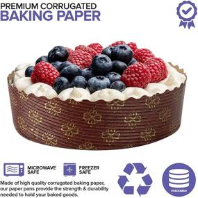 img 2 attached to Paper Baking Pans Pack Disposable Kitchen & Dining for Bakeware