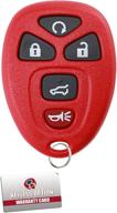 🔑 enhance your car security with keylessoption keyless entry remote control car key fob replacement - red logo