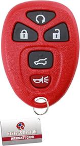 img 2 attached to 🔑 Enhance Your Car Security with KeylessOption Keyless Entry Remote Control Car Key Fob Replacement - Red