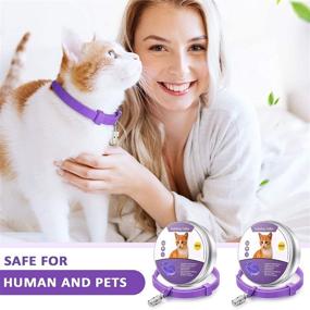 img 3 attached to 🐱 Weewooday 5 Set Adjustable Waterproof Cat Calming Collars for Anxiety and Stress Reduction with 5 Pet ID Pendants (Purple)