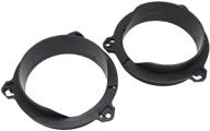 🔊 red wolf rear door speaker adapter rings | compatible with toyota, lexus, scion (1998-2015) logo