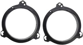 img 1 attached to 🔊 RED WOLF Rear Door Speaker Adapter Rings | Compatible with Toyota, Lexus, Scion (1998-2015)
