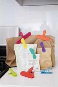 img 2 attached to 🌈 Kikkerland Rainbow Bag Clips: Colorful Set of 8 Clips for Versatile Food Storage