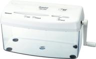 🧾 nakabayashi co., ltd. 3-in-1 manual shredder: ideal for paper, card, and cd/dvd – letter size, 3.3l capacity (white) logo