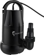 lanchez submersible utility pump 0.75 hp | 4450 gph flow | water 🔌 removal, drainage pump for pool, garden, pond, basement | transfer pump with 25-ft power cord logo