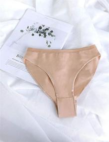 img 2 attached to 🩲 Daydance Girl's Women's Ballet Briefs Tan Seamless Dance Underwear: Extra Size Comfort