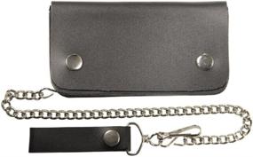 img 2 attached to 💼 Billfold Wallet for Bikers in Sleek Black Leather