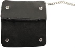 img 1 attached to 💼 Billfold Wallet for Bikers in Sleek Black Leather