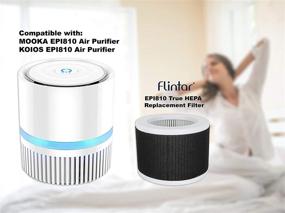 img 3 attached to 🧬 Flintar EPI810 True HEPA Replacement Filter - Compatible with KOIOS and MOOKA EPI810 Air Purifier - 3-Stage H13 True HEPA Filtration - 2-Pack