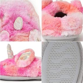 img 1 attached to Washable Animal Critter Slipper for Kids: Dearfoams Toddler Whimsical Collectible