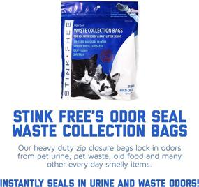 img 1 attached to 🐱 Stink Free Scoop & Bag: Odor Sealing Cat Litter Waste Bags - Pack of 3