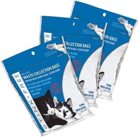 img 3 attached to 🐱 Stink Free Scoop & Bag: Odor Sealing Cat Litter Waste Bags - Pack of 3