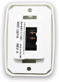 img 1 attached to 🔘 High-Quality 12-Volt Single SPST On-Off Switch with Bezel for RV, Trailer, Camper - American Technology Components (White)