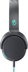 img 2 attached to Skullcandy Riff On-Ear Headphones: Sleek Grey/Teal Design with Incredible Sound