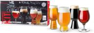 🍺 european-made lead-free crystal craft beer tasting glasses by spiegelau - set of 4, dishwasher safe, modern beer glasses, professional quality tasting glass gift set logo