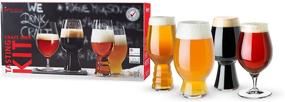 img 4 attached to 🍺 European-Made Lead-Free Crystal Craft Beer Tasting Glasses by Spiegelau - Set of 4, Dishwasher Safe, Modern Beer Glasses, Professional Quality Tasting Glass Gift Set