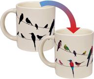 🐦 birds on a wire heat sensitive mug - watch colorful birds appear with coffee or tea - presented in an entertaining gift box logo