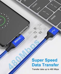 img 3 attached to Akoada Right Angle USB C Cable (2 Pack 10Ft)