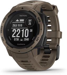 img 1 attached to Обновленные часы Garmin Instinct Tactical GPS - Прочный дизайн, тактические функции, соответствие военному стандарту 810G США для тепловой, ударной и водостойкости, цвет: бежевый