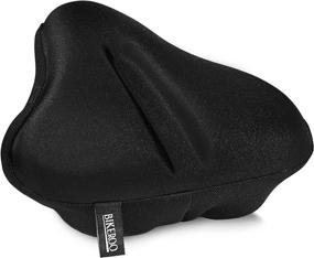 img 4 attached to Bikeroo Bike Seat Cushion: Wide Adjustable Gel Cover for Ultimate Comfort on Peloton, Exercise and Cruiser Bicycles