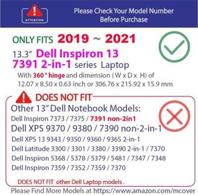 img 2 attached to 💻 Clear mCover Case for Dell Inspiron 13 7391 2-in-1 (2019-2021) - Compatible Only with 13.3'' Laptop and 360° Hinge