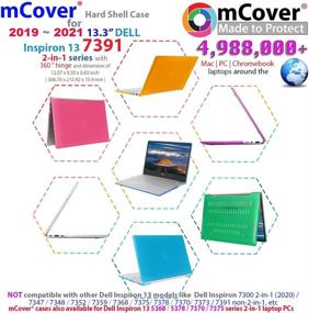 img 3 attached to 💻 Clear mCover Case for Dell Inspiron 13 7391 2-in-1 (2019-2021) - Compatible Only with 13.3'' Laptop and 360° Hinge