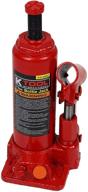 🔧 k tool international 2 ton bottle jack with heat treated screws and saddles, wide base, 6.2&#34; to 12.1&#34; lift range, and ram extension screws; kti63201 logo