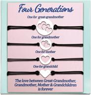 👵 cherished generations: heartfelt bracelets for great grandma, nana, mom, and daughter - perfect mother's day gifts! logo