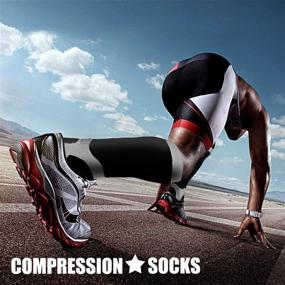 img 2 attached to 🧦 Get Optimal Support with CHARMKING Compression Socks for Women & Men Circulation (3 Pairs): Ideal for Athletic Running Cycling at 15-20 mmHg