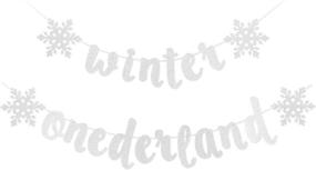 img 3 attached to Winter Onederland Snowflakes Banner Decorations