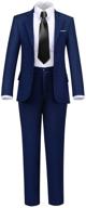 looking for a handsome formal suit set for boys? 👔 check out the boihedy boys 4-piece kids tuxedo ring bearer outfit! logo